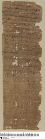 Demotischer Papyrus: Eingabe von Pinyris und Psentaes an Praktor Milon wegen einer Bürgschaft