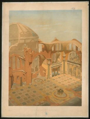 Caracalla-Thermen, Rom Rekonstruktion: Ansicht