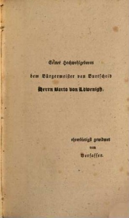 Historisch-topographische Beschreibung der Stadt Burtscheid : Mit 61 Urkunden