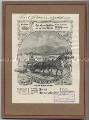 Getreide-, Rüben- und Erntemaschinen