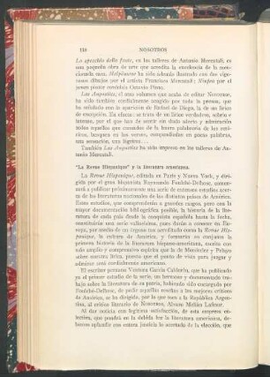 "La Revue Hispanique" y la literatura americana