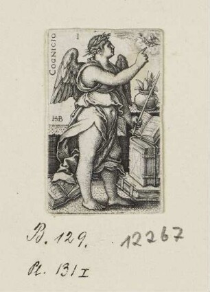 Cognicio, Blatt 1 der Folge "Allegorien der Erkenntnis und der sieben Kardinaltugenden"