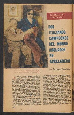 Dos italianos campeones del mundo anclados en Avellaneda : Familias de campeones