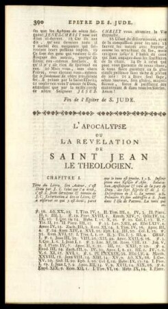 L'Apocalypse Ou La Revelation De Saint Jean Le Theologien