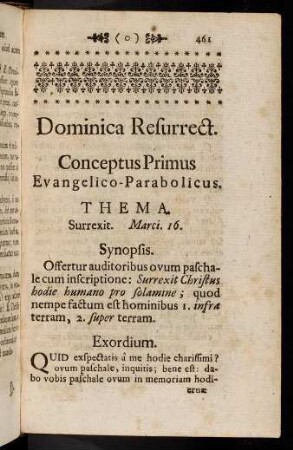 461-470, Conceptus Primus. Evangelico-Parabolicus.