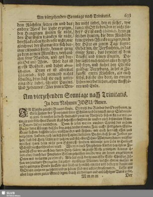 Am vierzehenden Sonntage nach Trinitatis