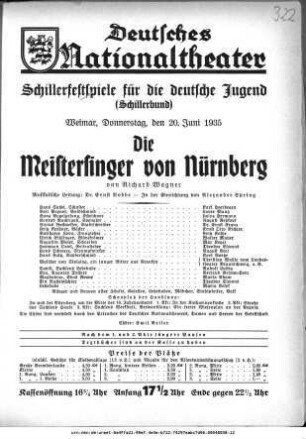 Die Meistersinger von Nürnberg