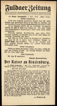 Ausgabe vom Freitag, den 07. April 1916.