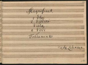 Magnificat; V (4), Coro, orch; C-Dur; ZWV Z 107