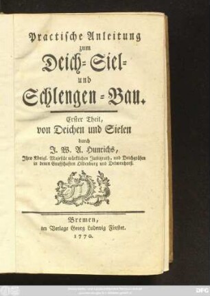 1: Von Deichen und Sielen