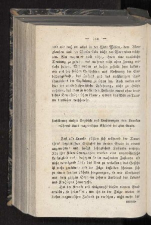 Anführung einiger Beyspiele und Aeußerungen von Kranken während ihres magnetischen Schlafes im 4ten Grade.