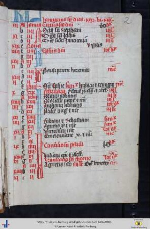 Liturgischer Kalender.