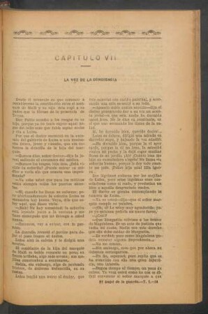 Capítulo VII - La voz de la conciencia