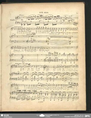No. 3 Aria: "So bin ich denn allein / Me voilà seule enfin"