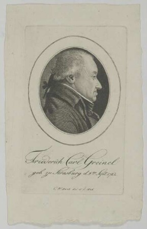 Bildnis des Friederich Carl Greinel