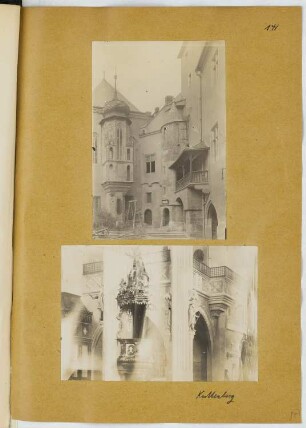 Erker, Kuttenberg. Kanzel, Kuttenberg: Ansichten (aus: Skizzen- und Fotoalbum 21)