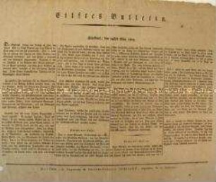 Armee-Bulletin der k.k. Französischen Armee aus dem Hauptquartier in Ebersdorf, Nr. 11