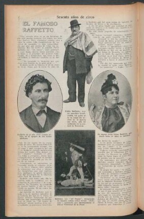 El famoso Raffetto : Sesenta años de circo