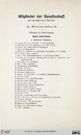 Mitglieder der Gesellschaft
