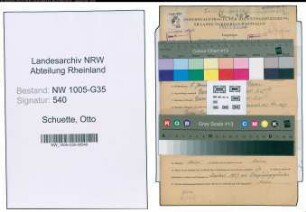 Entnazifizierung Otto Schuette , geb. 08.01.1906 (Journalist)