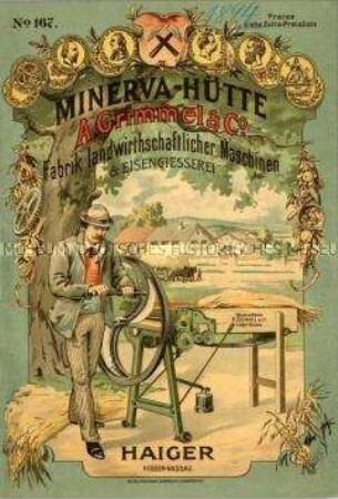 Katalog über landwirtschaftliche Maschinen Nr. 167