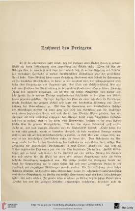 Nachwort des Verlegers