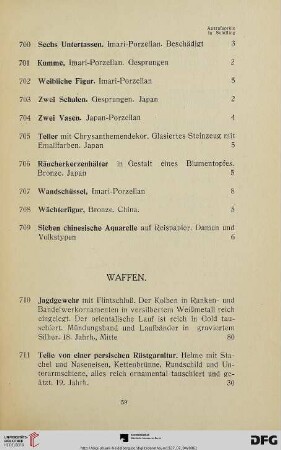 Waffen (Nr. 710-717)