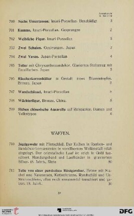 Waffen (Nr. 710-717)