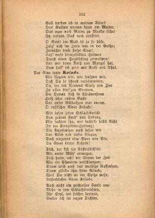 Der Eine todte Kosacke.