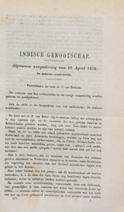 Algemeene vergadering van 18 April 1876
