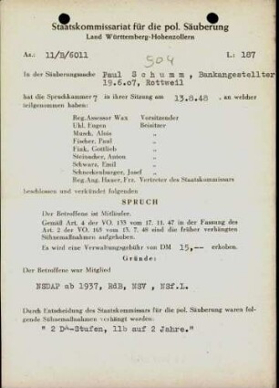 Schumm, Paul