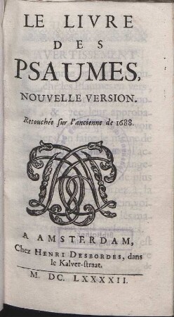 Le Livre Des Psaumes