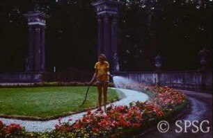 Potsdam, Park Sanssouci, Östlicher Lustgarten, Obeliskportal.