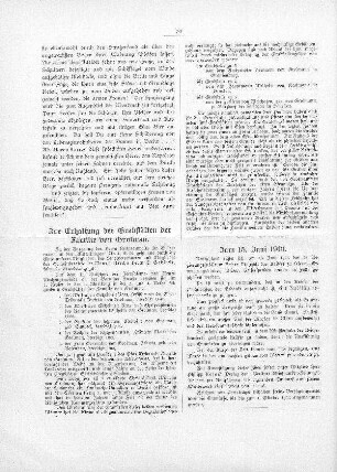 Zum 15. Juni 1913
