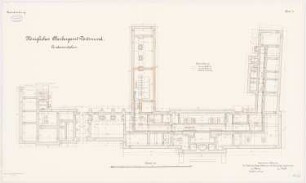 Königliches Oberbergamt, Dortmund: Grundriss Fundament 1:100