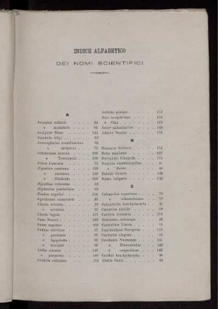 Indice Alfabetico
