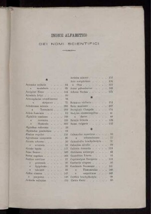 Indice Alfabetico