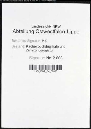Kirchenbuchduplikat der katholischen Gemeinde Züschen, Kreis Brilon (GHT 1844-1874). (Gemeinde: Katholischen Gemeinde)
