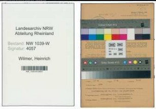 Entnazifizierung Heinrich Wilmer , geb. 06.11.1910 (Hilfsmaschinist)
