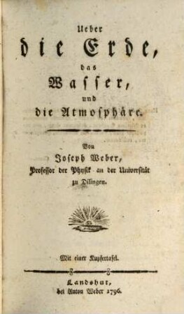 Ueber die Erde