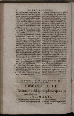 De Contractibus Qui Re Perficiuntur. De Mutuo.
