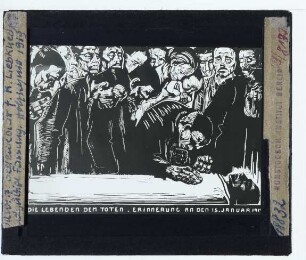 Kollwitz, Gedenkblatt für Karl Liebknecht (Druck) (Expl. KKM Köln Kn 159 VI a)