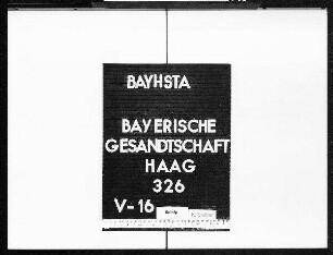 Erwerb der niederländischen Gesetzessammlungen für Bayern