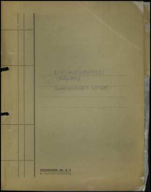 Mappe "Luftaufnahmen (Auswahl) Korrespondenz Wrede"
