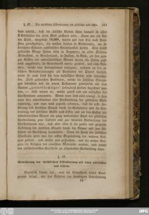 §. 37. Bewährung der christlichen Offenbarung als einer göttlichen und letzten.