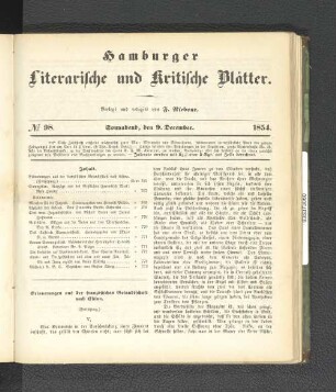 No. 98. 9. Dezember 1854