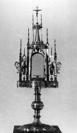 Monstranz : Monstranz. Messing, gegossen, vergoldet (1601/1615). Hergensweiler, Sankt Ambrosius