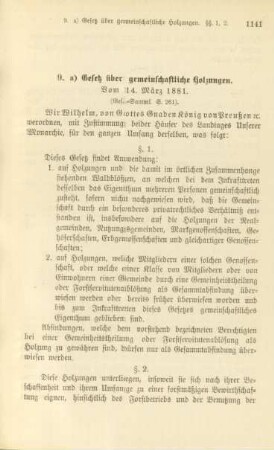 9. Gesetz über gemeinschaftliche Holzungen