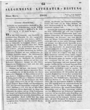 Herrmann, W.: Geschichte der protestantischen Dogmatik von Melanchthon bis Schleiermacher. Leipzig: Breitkopf 1842