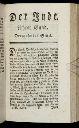 Dreyzehntes Stück.